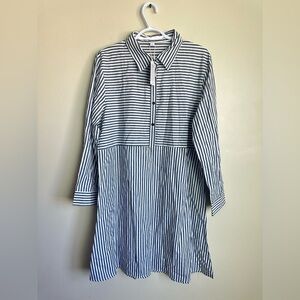 Dress Size XXL Striped Long Sleeve Shirt Dress